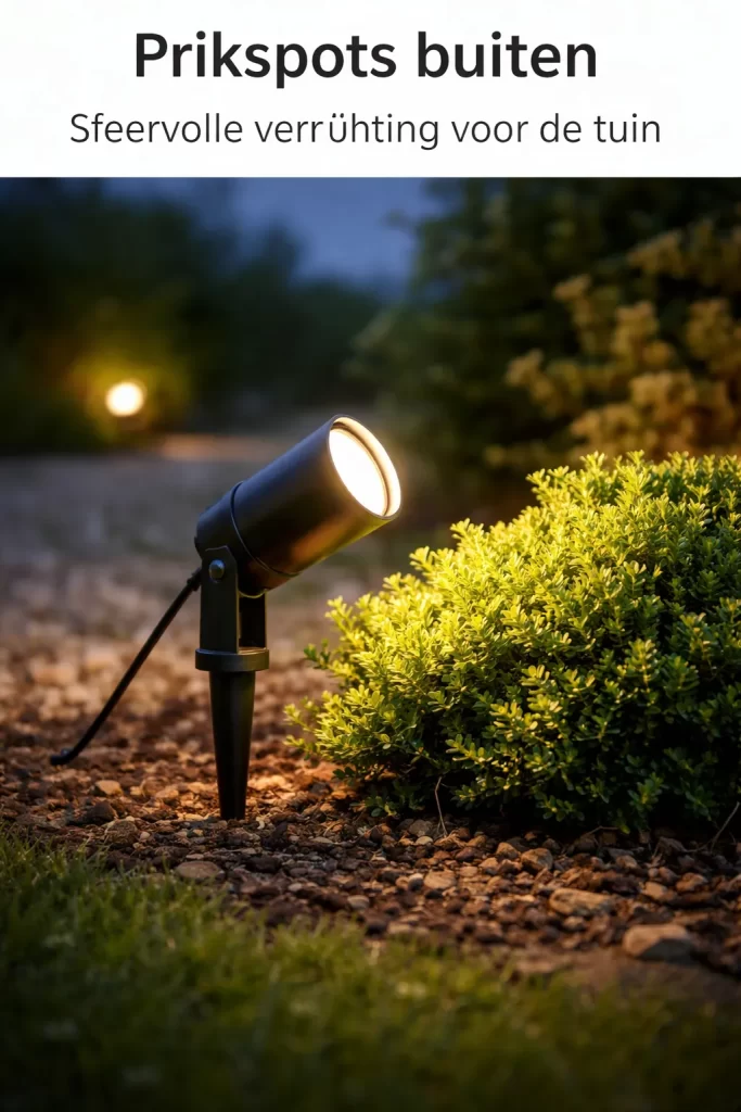 Strakke tuinspots voor sfeervolle buitenverlichting.